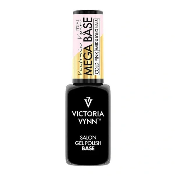 GEL POLISH MEGA BASE COLD PINK HARD LONG NAILS 1